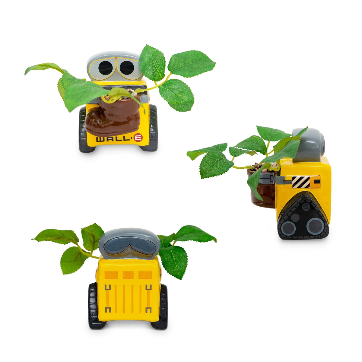 Silver Buffalo Wall-E artificial succulent enhances table top display with whimsy.