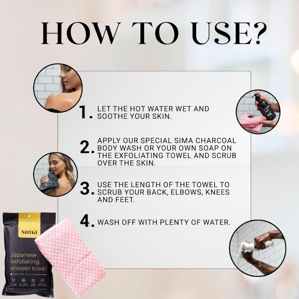 Durable, reusable towel lasts longer than typical sponges for daily showers.