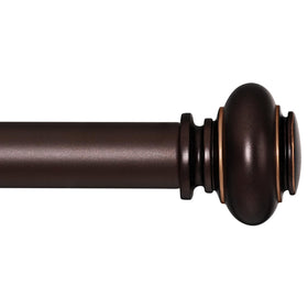 SIMEWIN bronze curtain rod set with adjustable length for versatile window sizing
