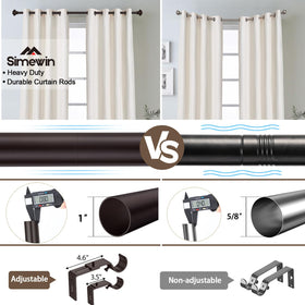 Bronze rod with bronze-gold finish suitable for traditional or modern interiors