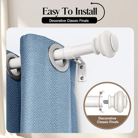 SIMEWIN classic white finials add timeless style to any room.