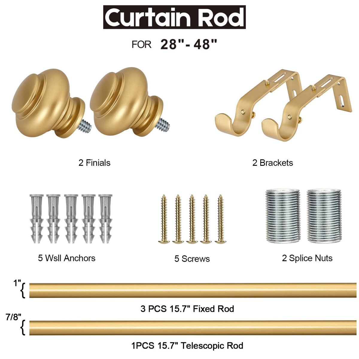 SIMEWIN gold finish resists fading for lasting shine.