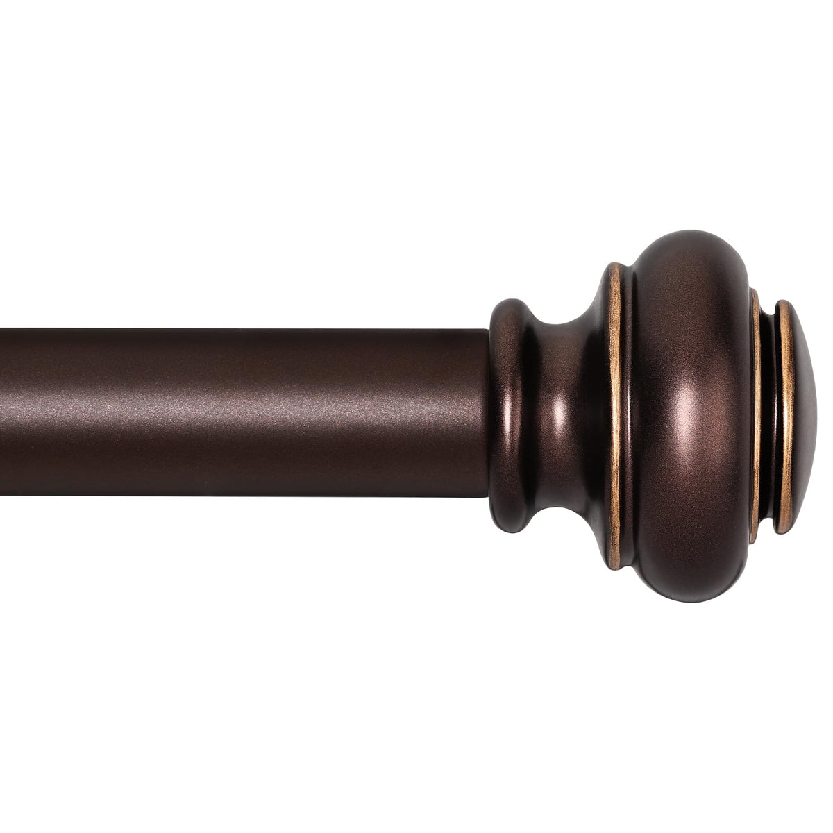 SIMEWIN heavy-duty curtain rod extends from 66 to 120 inches for versatile windows.