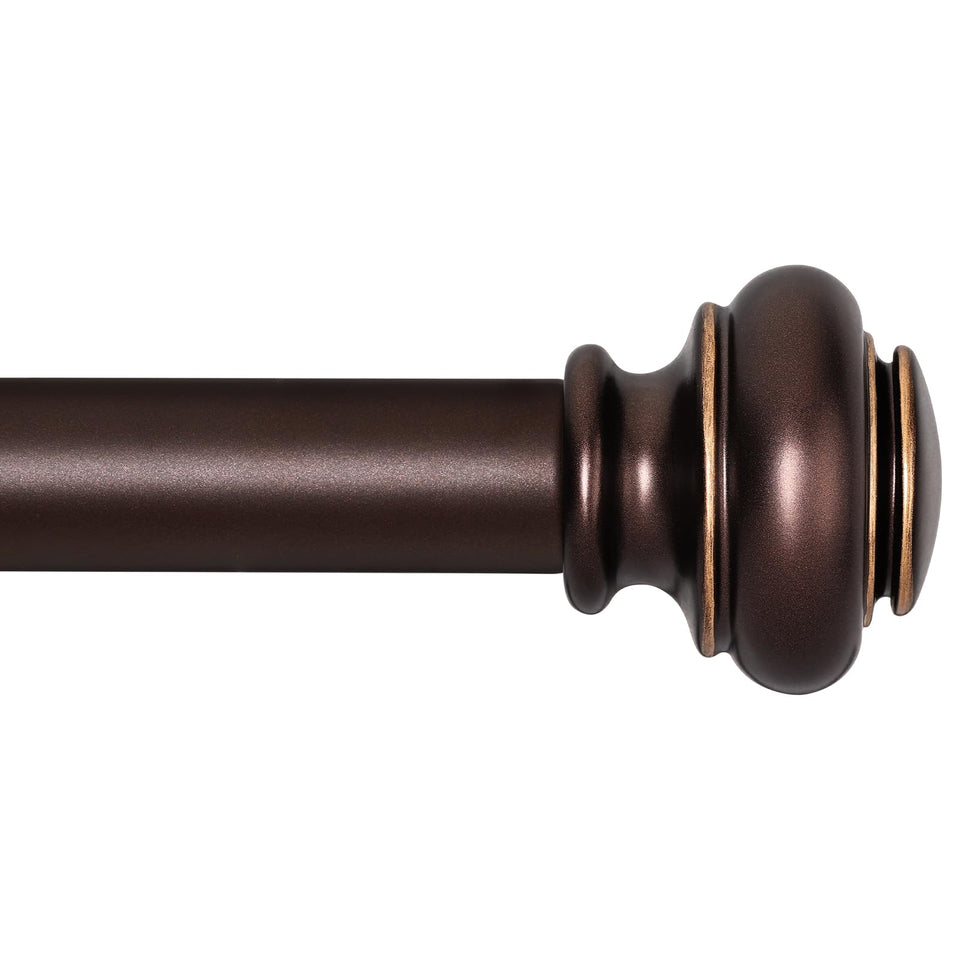 SIMEWIN heavy-duty curtain rod extends from 66 to 120 inches for versatile windows.
