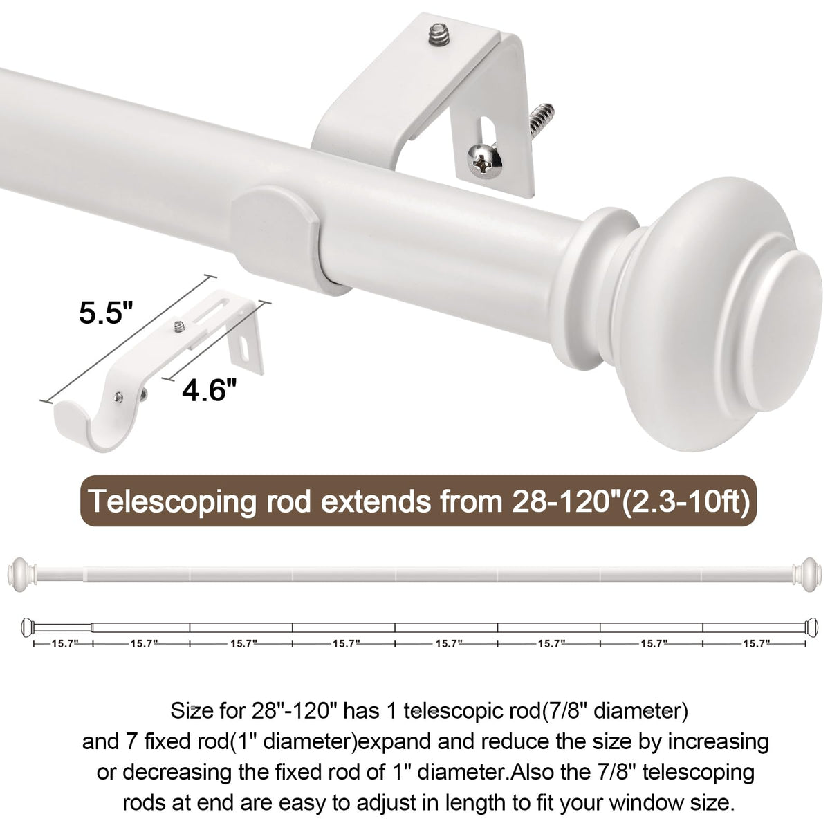 SIMEWIN inside-mount hardware ensures clean installation with minimal wall impact.
