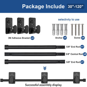 SIMEWIN no-drill system compatible with glass, tiles, marble for versatile styling.