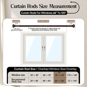 SIMEWIN sturdy brackets ensure stable curtain support.