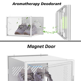 SIMPDIY magnet door keeps lids secure for neater stacking