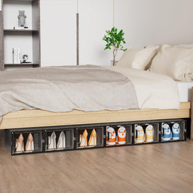 SIMPDIY stackable design connects securely, saving closet space.
