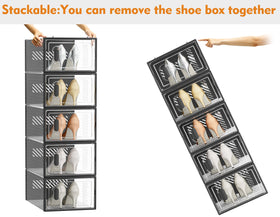 SIMPDIY stackable design fits entryways, closets, and under beds