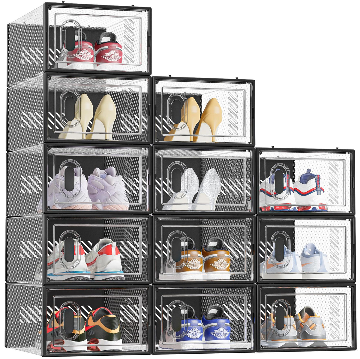 SIMPDIY under-bed shoe storage clears small spaces efficiently