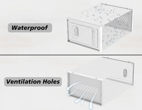 SIMPDIY ventilated shoe boxes promote airflow and odor control in your entryway