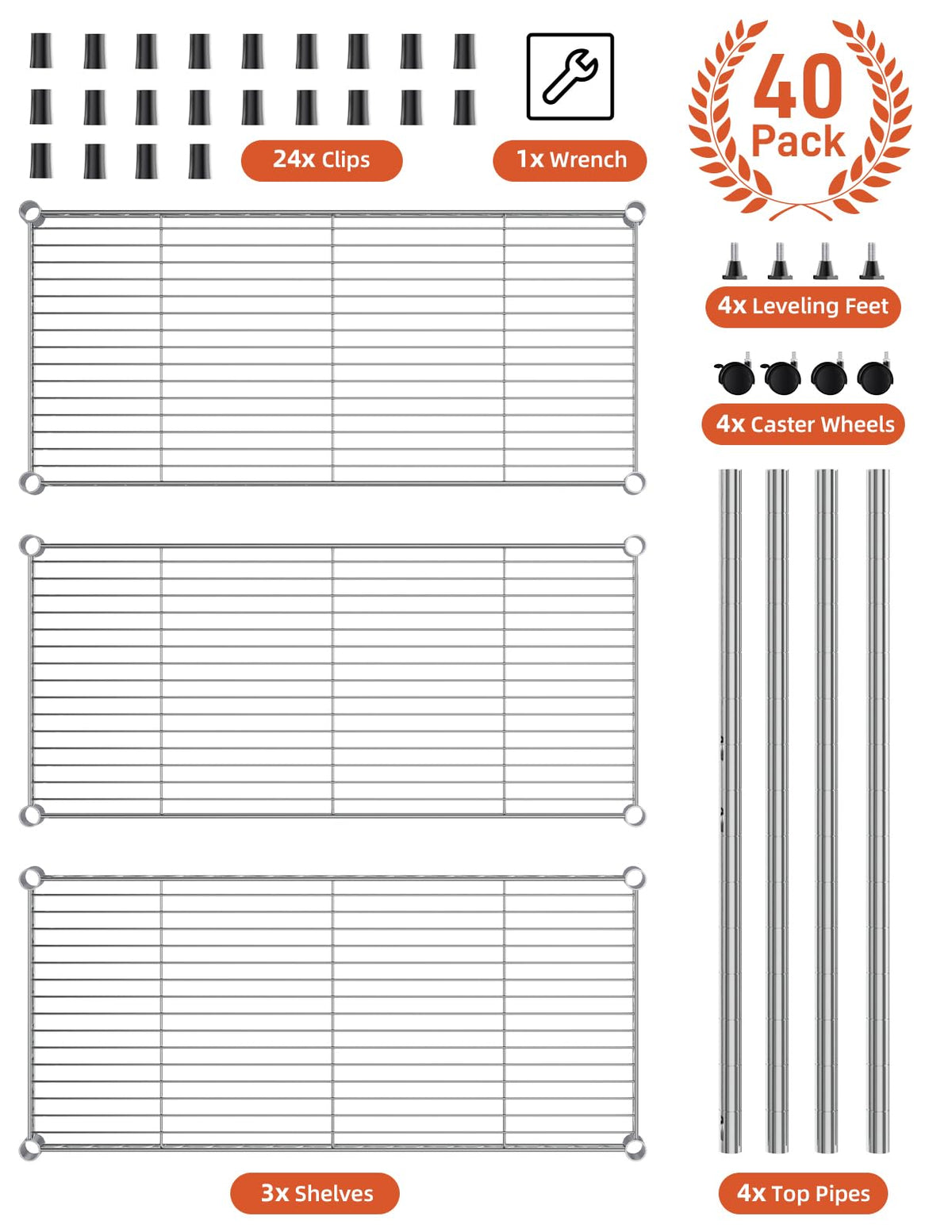 Simple Deluxe alloy steel construction delivers long-lasting strength and corrosion resistance.