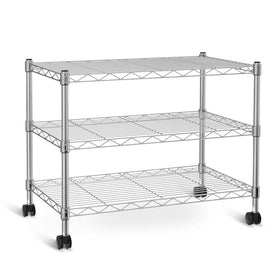 Simple Deluxe under-desk shelving unit for compact workspace organization and easy access.