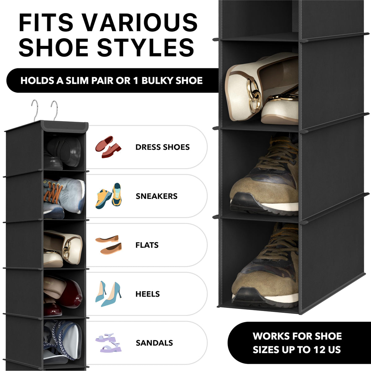 Simple Houseware breathable fabric detail for durable wardrobe storage