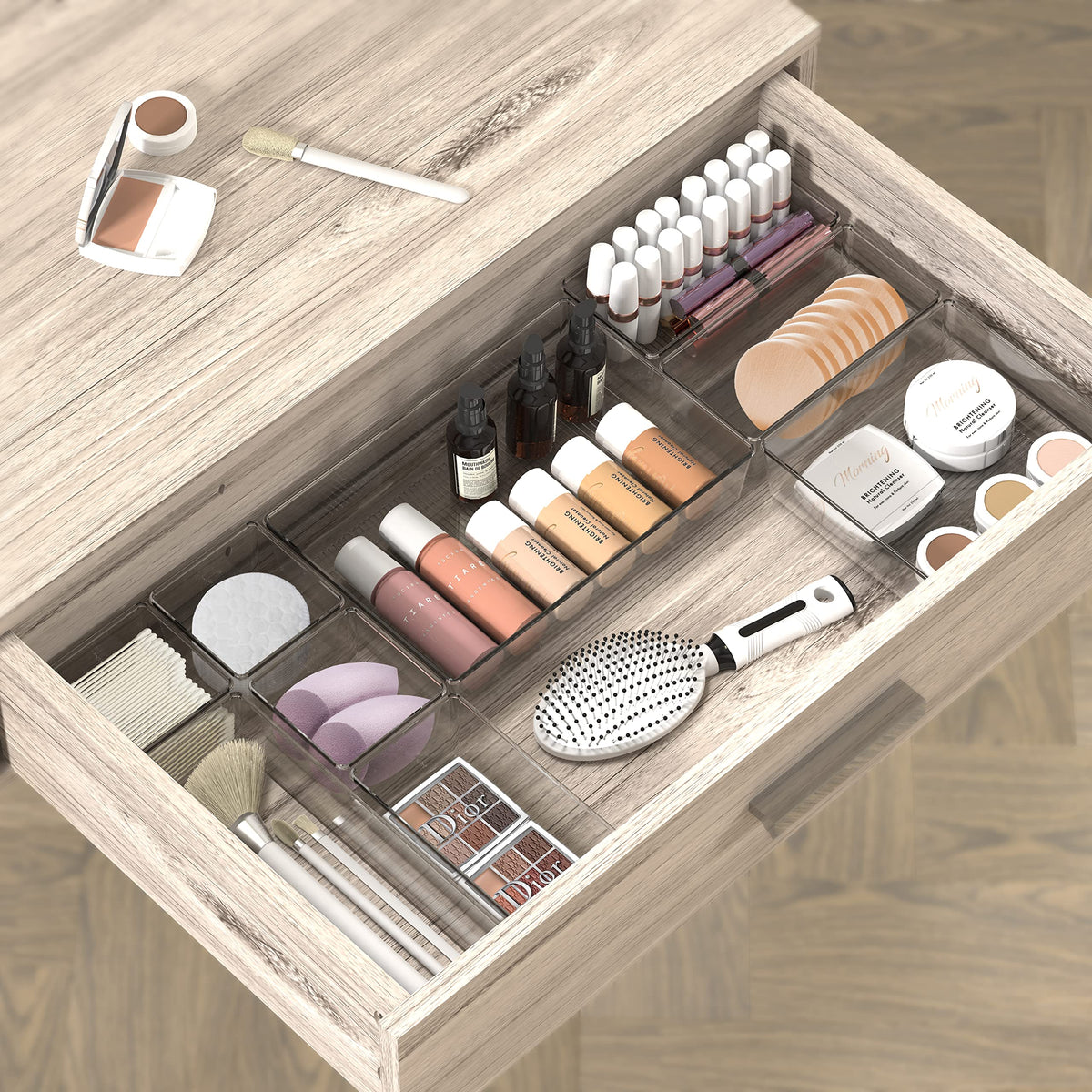 Simple Houseware 20-piece clear drawer organizers XL size maximize space for bulky items