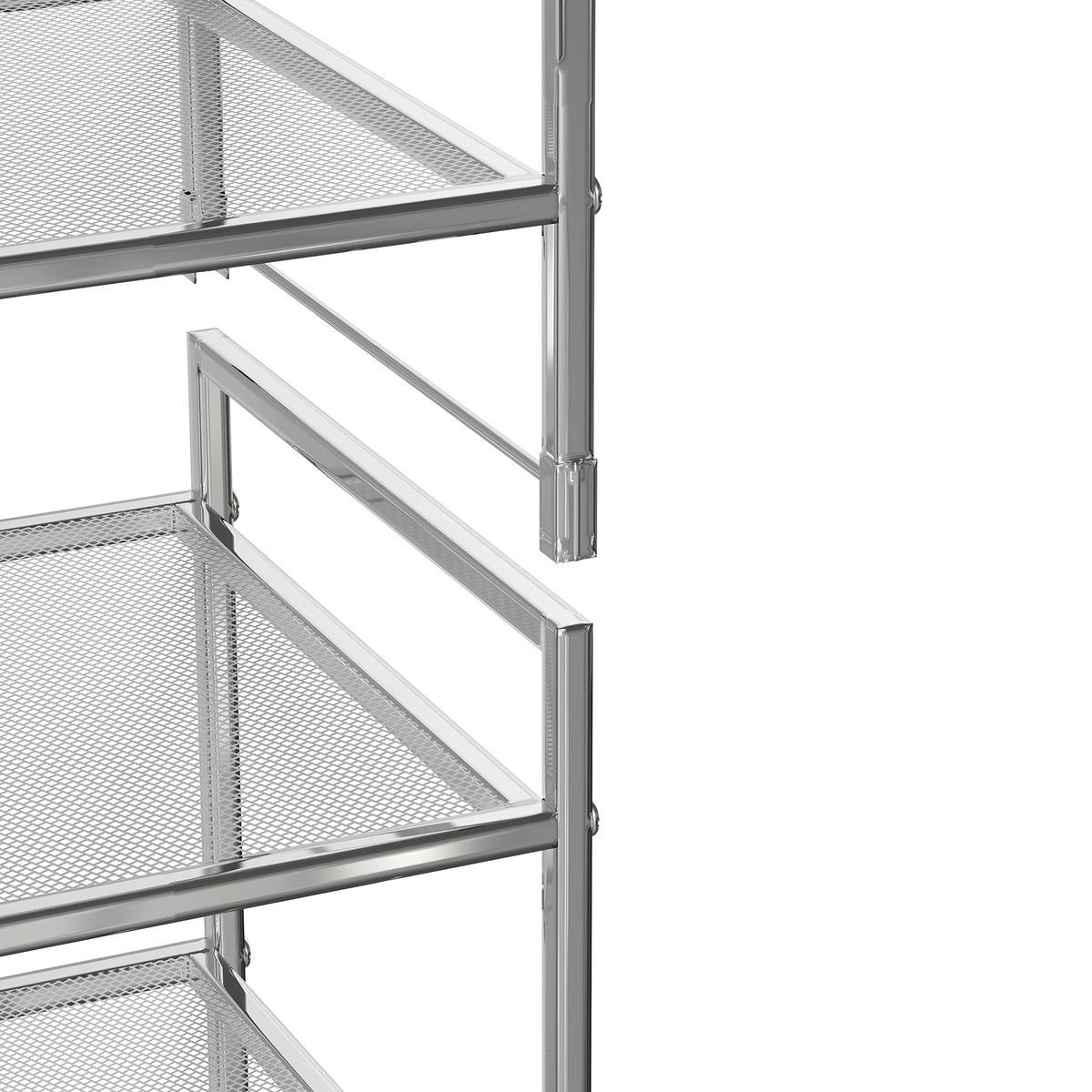 Simple Houseware stackable setup demonstrates space-saving storage