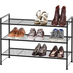 Simple Houseware 3-tier rack side view in entryway for organized space.