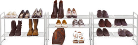 Simple Houseware inside-shoes view shows shoes neatly organized on shelves