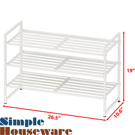 Simple Houseware assembly-friendly rack; quick snaps mean easy setup.