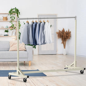 Simple Houseware 360-degree casters provide smooth movement with lock for stability.