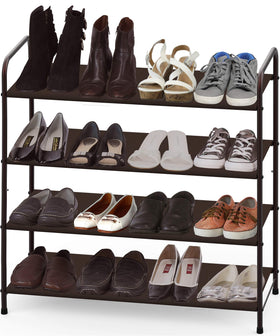 Simple Houseware bronze side view highlights sturdy frame and ample capacity.