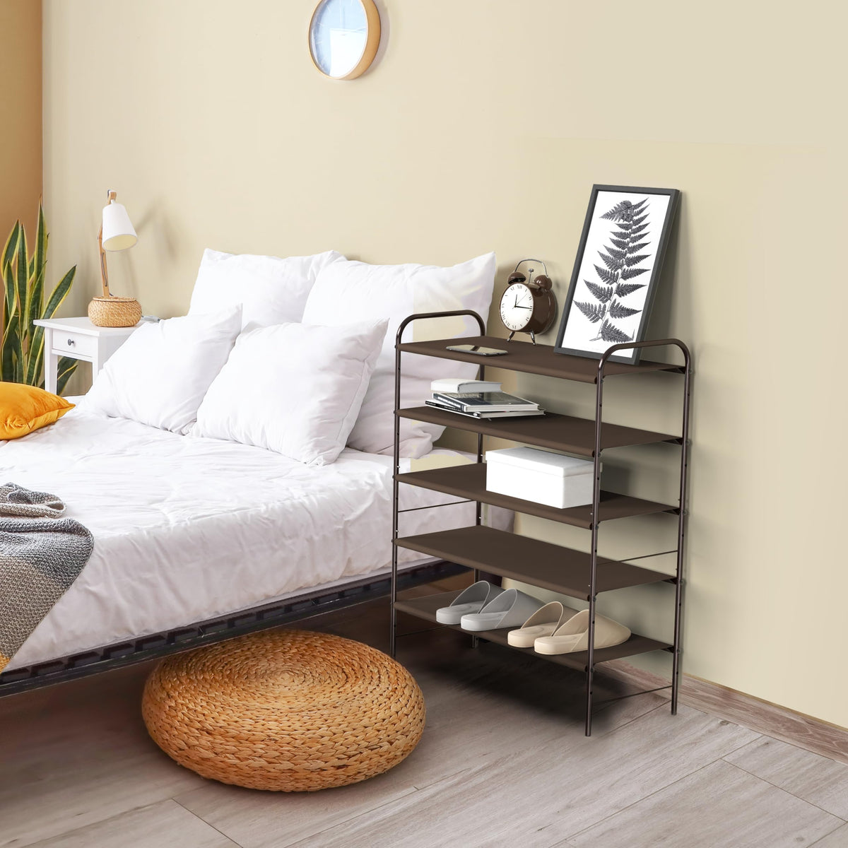 Simple Houseware closet or dorm room solution for up to 24 shoes.