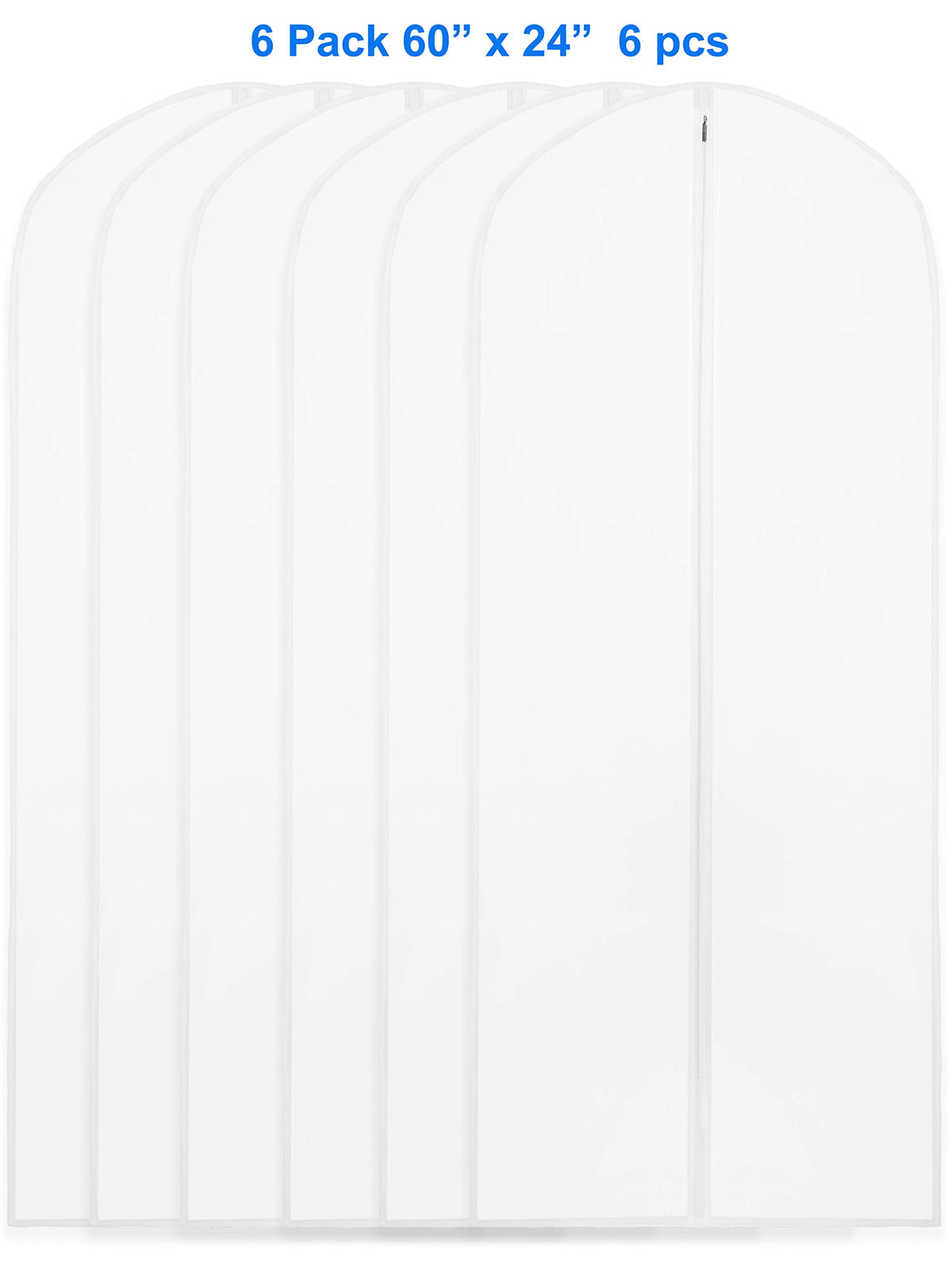 Simple Houseware six-pack garment bags organizing wardrobe storage for easy access