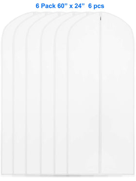 Simple Houseware six-pack garment bags organizing wardrobe storage for easy access