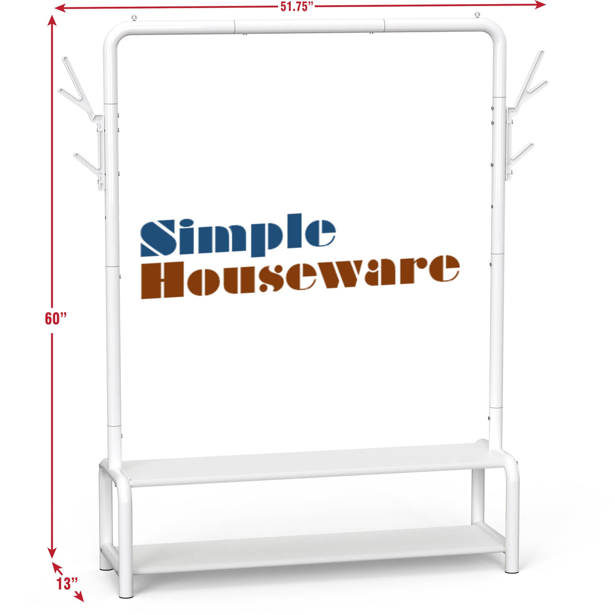 Simple Houseware 600D fabric shelves for extra storage capacity.