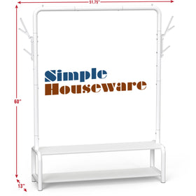 Simple Houseware 600D fabric shelves for extra storage capacity.
