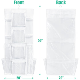Simple Houseware back pocket provides spacious storage for oversized gift bags.