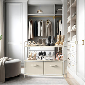 Beige Simple Houseware storage unit enhances a tidy space.