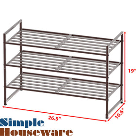 Simple Houseware space-saving design suits small spaces while keeping footwear accessible