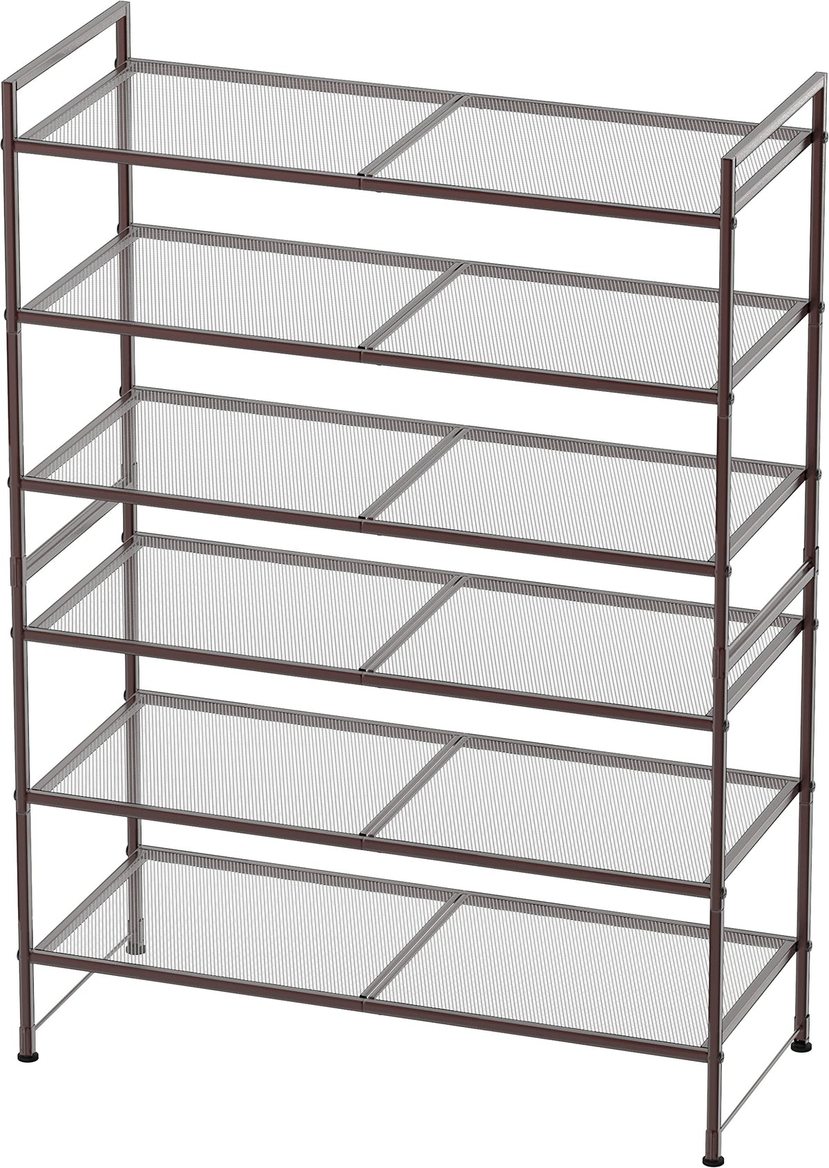 Simple Houseware Bronze finish rack supports organized footwear for everyday use.
