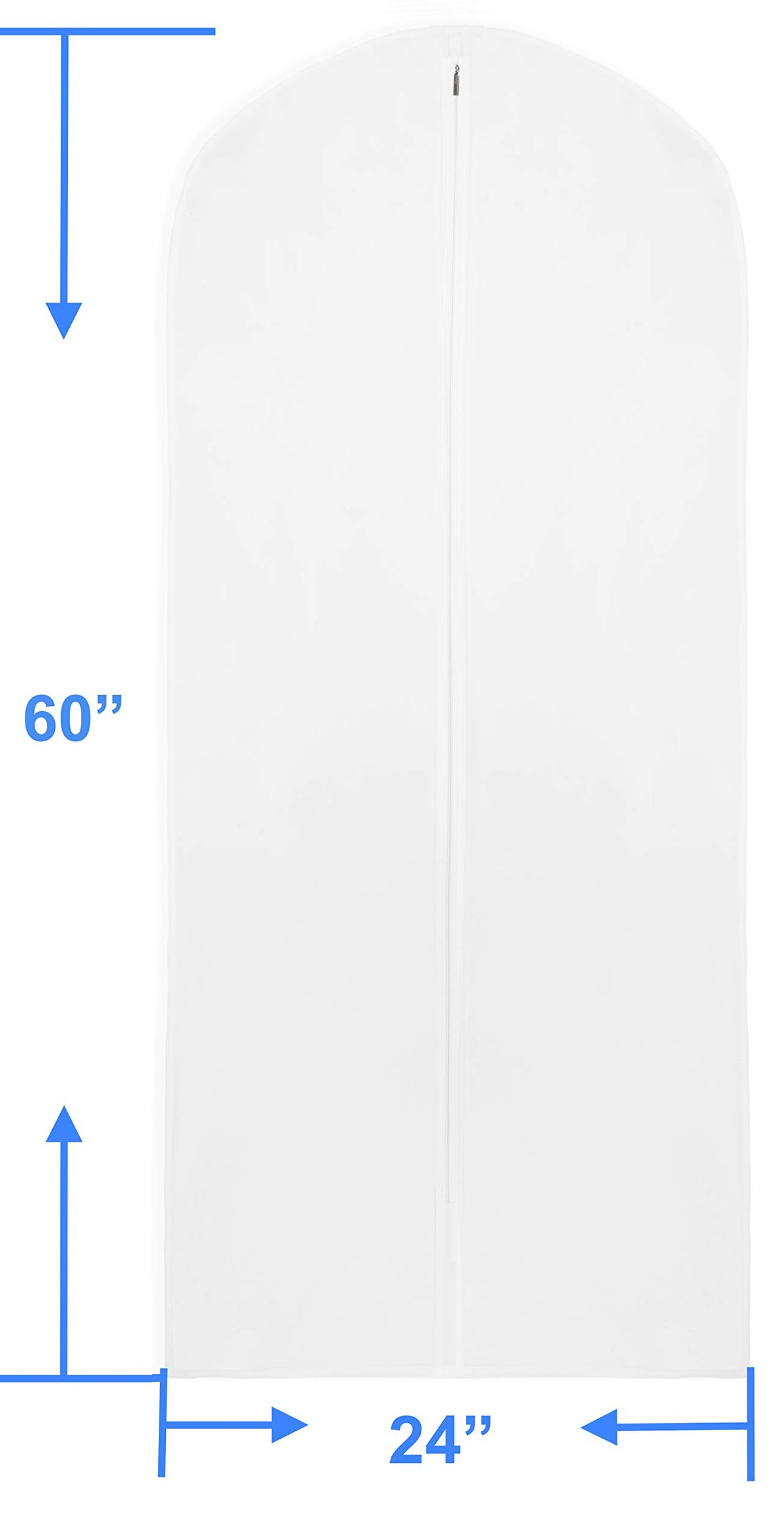 Simple Houseware translucent garment bags showing contents at a glance