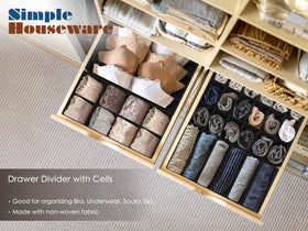 Simple Houseware 24-cell bin maximizes small-item storage like socks.