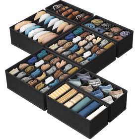 Simple Houseware 6-cell bin keeps underwear neatly organized and accessible.