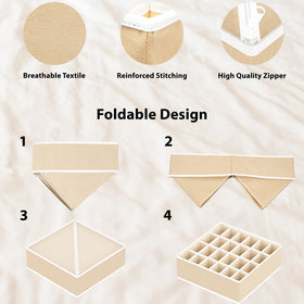 Simple Houseware 8-cell bin keeps underwear and socks neatly separated.