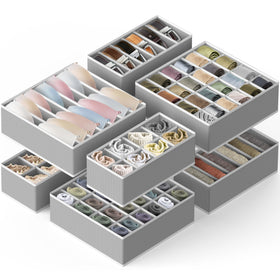 Simple Houseware foldable fabric dividers save space when not in use.