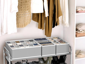 Simple Houseware non-woven fabric construction provides lightweight, durable organizers.