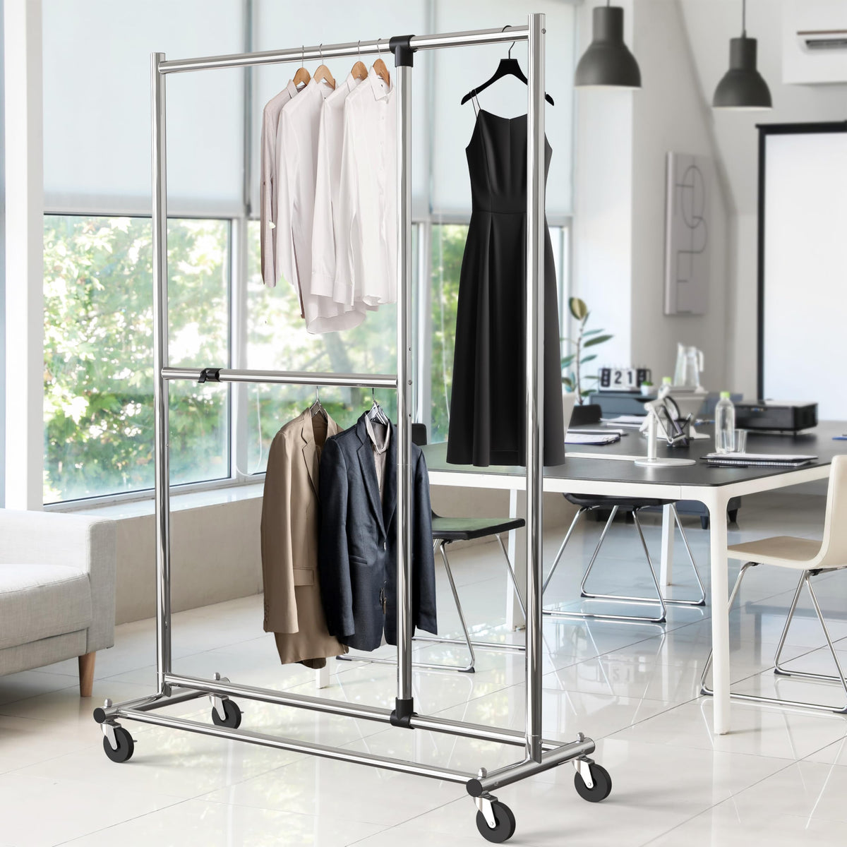 Simple Houseware heavy-duty steel construction for lasting strength.