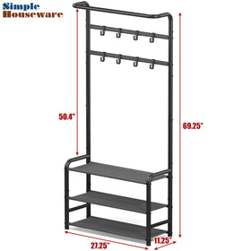 Simple Houseware tall coat rack at 69.25 inches for entryways