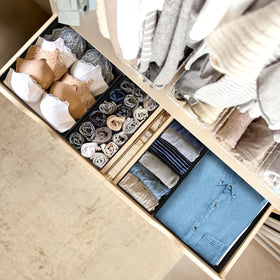 Simple Houseware collapsible storage bin suitable for closet use