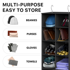 Simple Houseware dimensions 12d x 10.5w x 53h fit slim closets.