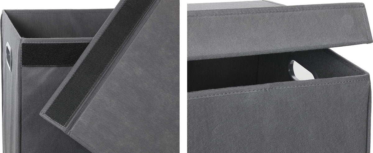Simple Houseware collapsible design saves space in tight closets.