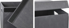 Simple Houseware collapsible design saves space in tight closets.