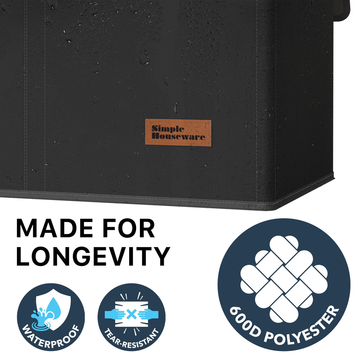 Simple Houseware portable design with side handles for moving laundry between rooms.