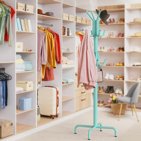 Simple Houseware durable metal turquoise finish adds long lasting style to the rack.
