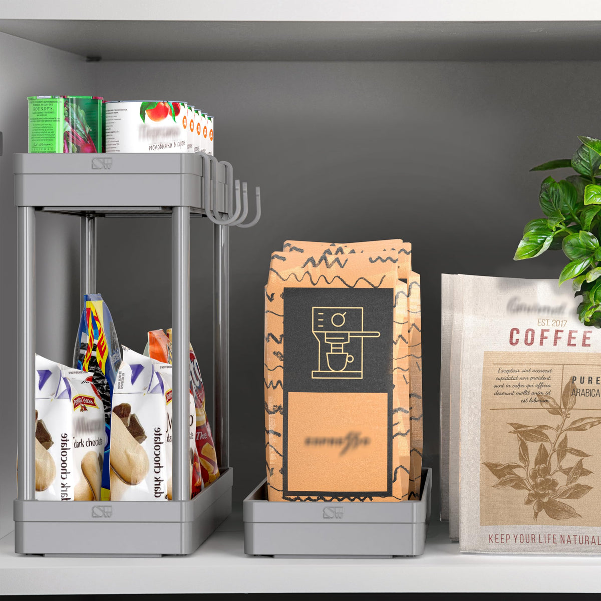 Simple Houseware easy-assembly storage cart without tools
